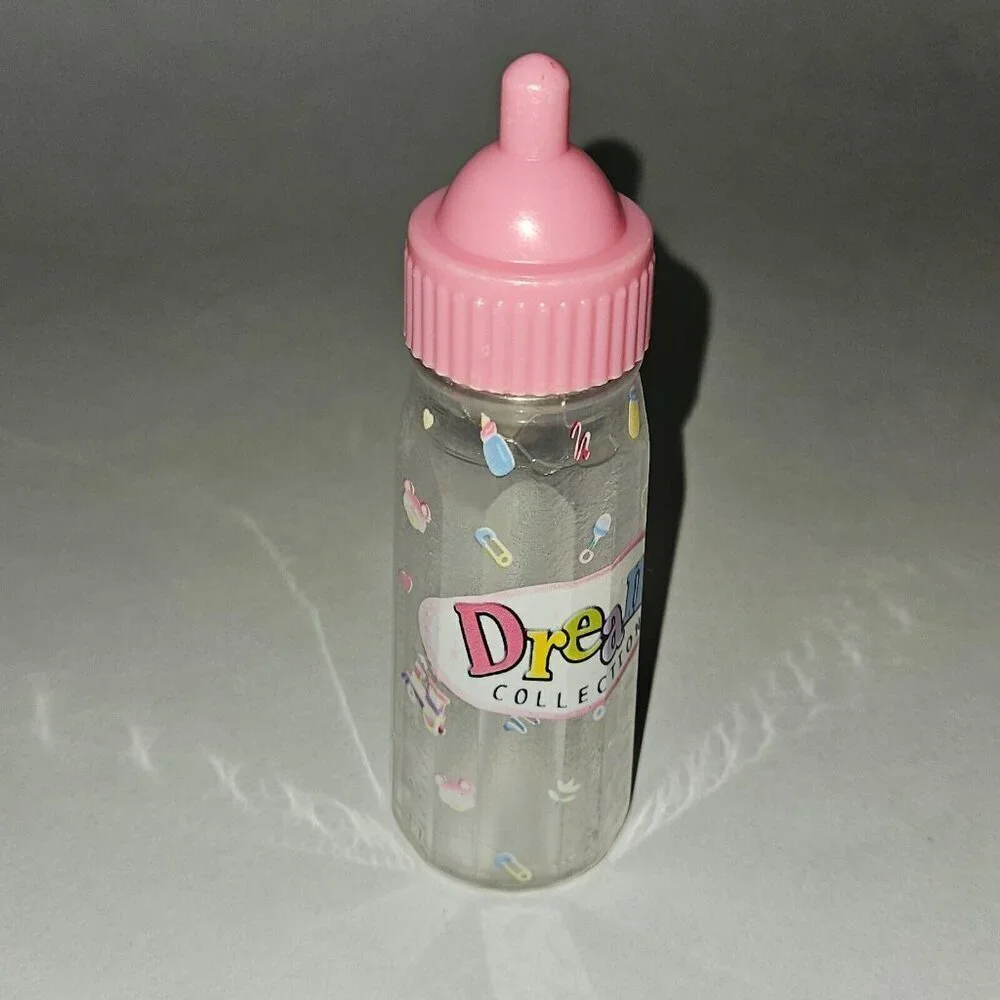 Dream Collection Baby Doll Bottle Replacement Clear Plastic Pink Top 5